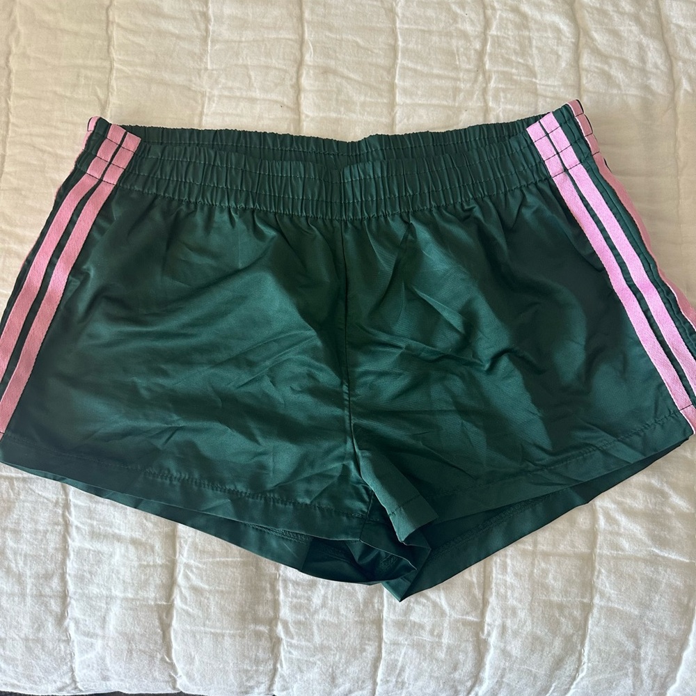 Green and Pink Women's Shorts